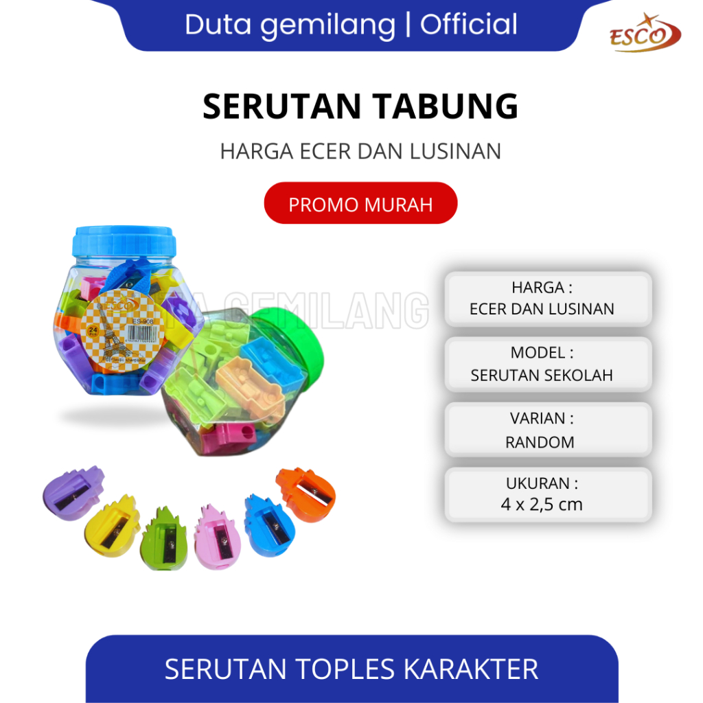 

Serutan Pensil TOPLES / Rautan Pensil Serutan Pensil Putar Karakter / serutan pensil /serutan/rautan / Serutan Putar / Cod / Duta Gemilang
