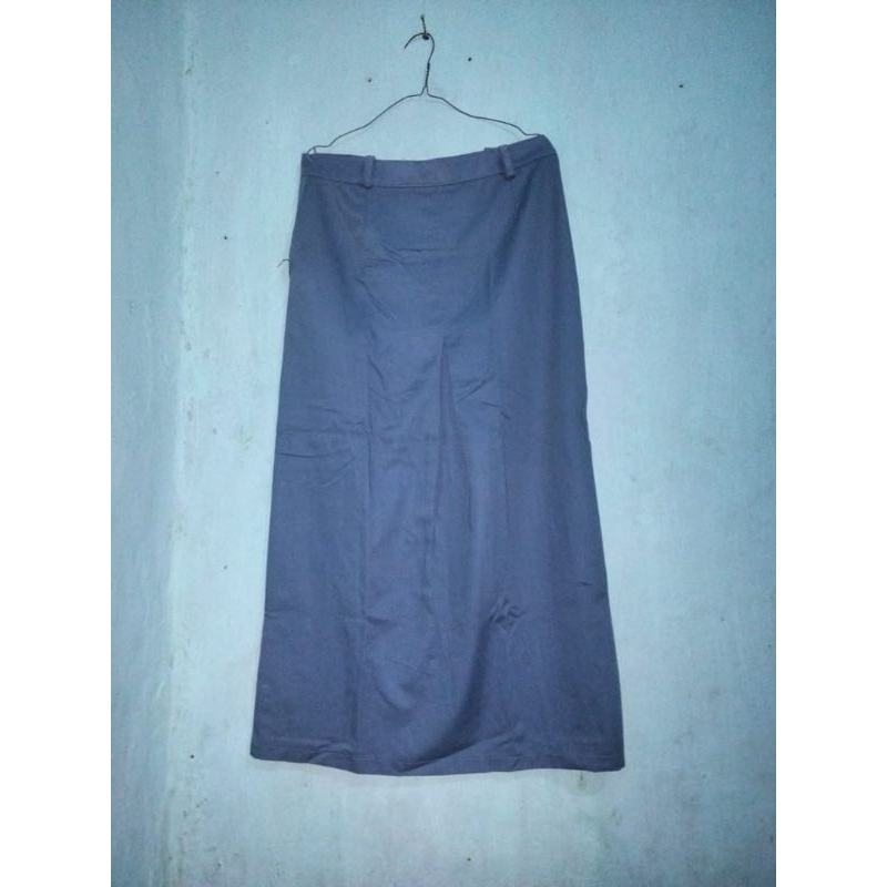 PRELOVED ROK SEKOLAH SMA SPAN RAMPEL 1 DEPAN|ABU-ABU|COKLAT PRAMUKA