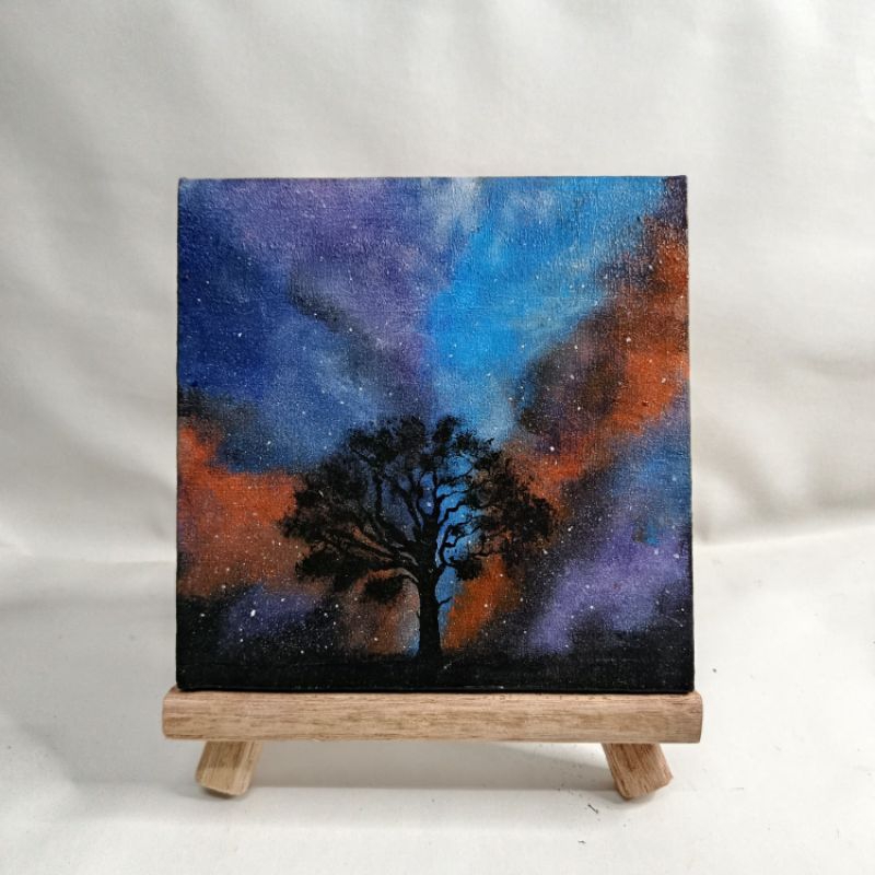 Lukisan Pemandangan Alam | Kanvas Acrylic