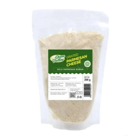 

keju parmesan grated cheese green valley POUCH 200
