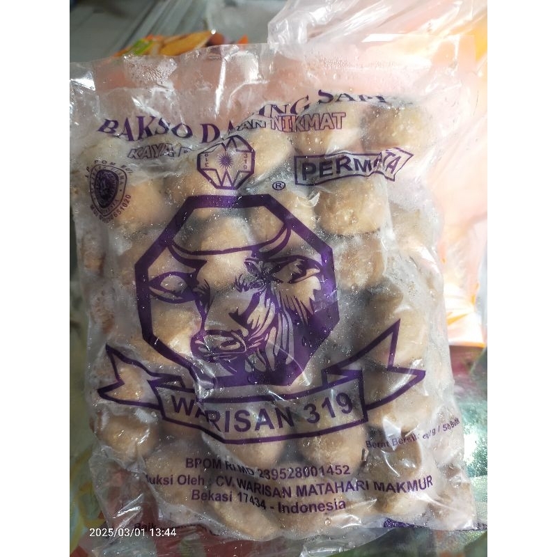 

Bakso sapi warisan 600 gram isi 25 butir