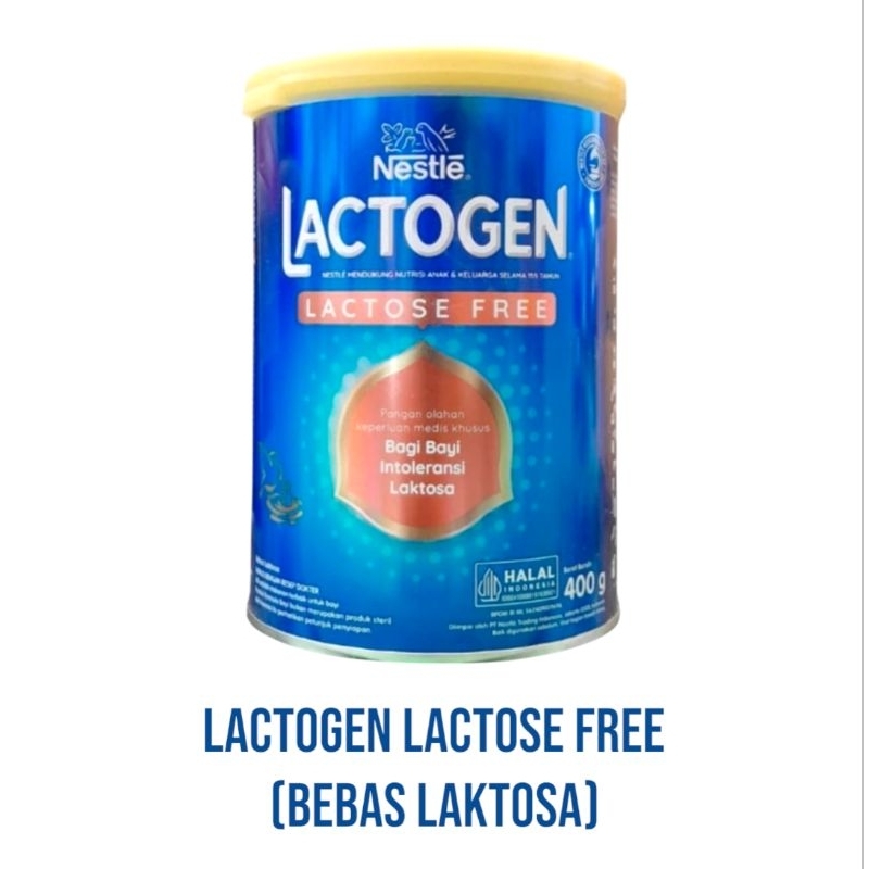 LACTOGEN LACTOSE FREE 400GR BEBAS LAKTOSA / SUFOR DIARE