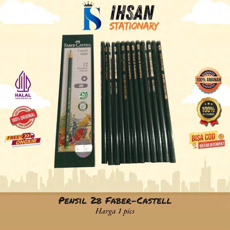 

Pensil 2B Faber Castell (1 Buah)