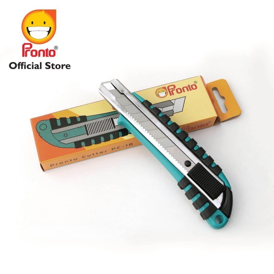 

Pisau Cutter Pronto Besar PC-18 Ukuran 18mm Auto Lock Stainless
