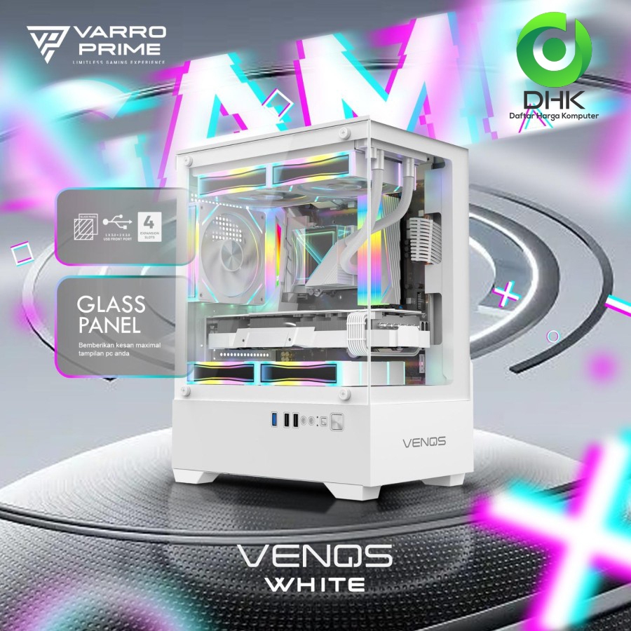 CASING VARRO VENQS WHITE INCLUDE 3 FAN