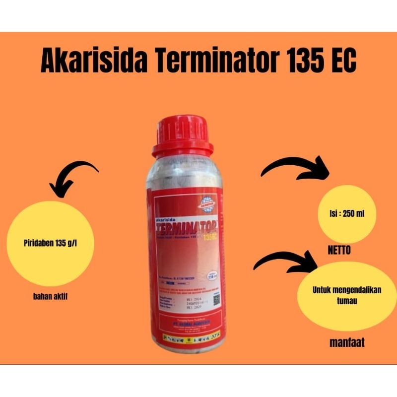 INSEKTISIDA AKARISIDA TERMINATOR 250 ML