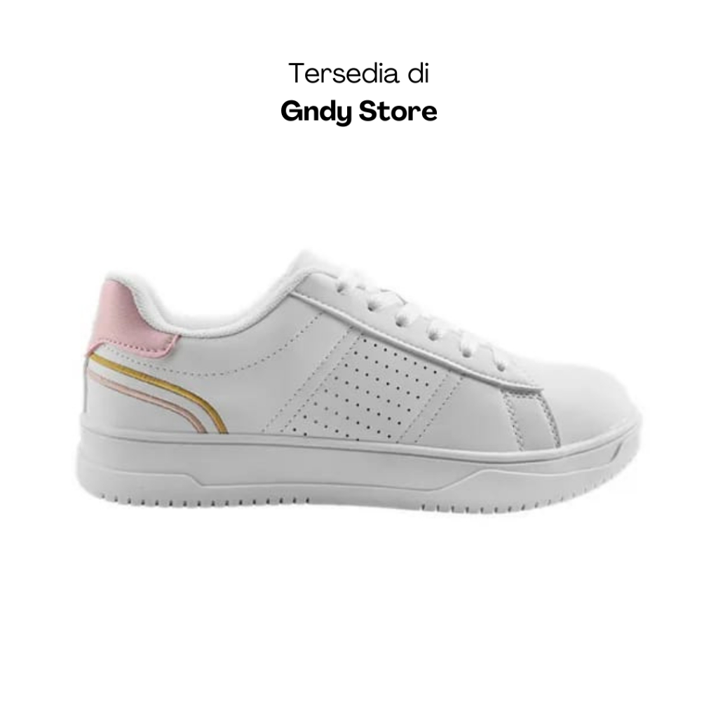 Sepatu Sneakers Wanita Airwalk Brama AIWXF240510P White Pink Women