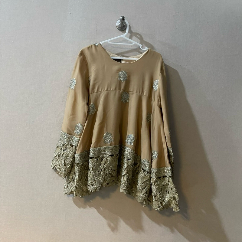 [PRELOVED] Original Shawlpublika Baju Kurung Modern Malaysia Like Sarah The Label STL Ivory Studio K