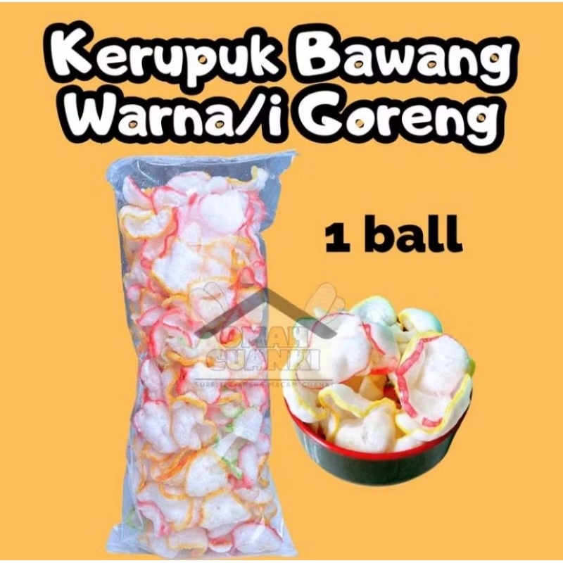 

Kerupuk Bawang Warna Warni Goreng 1 Bal