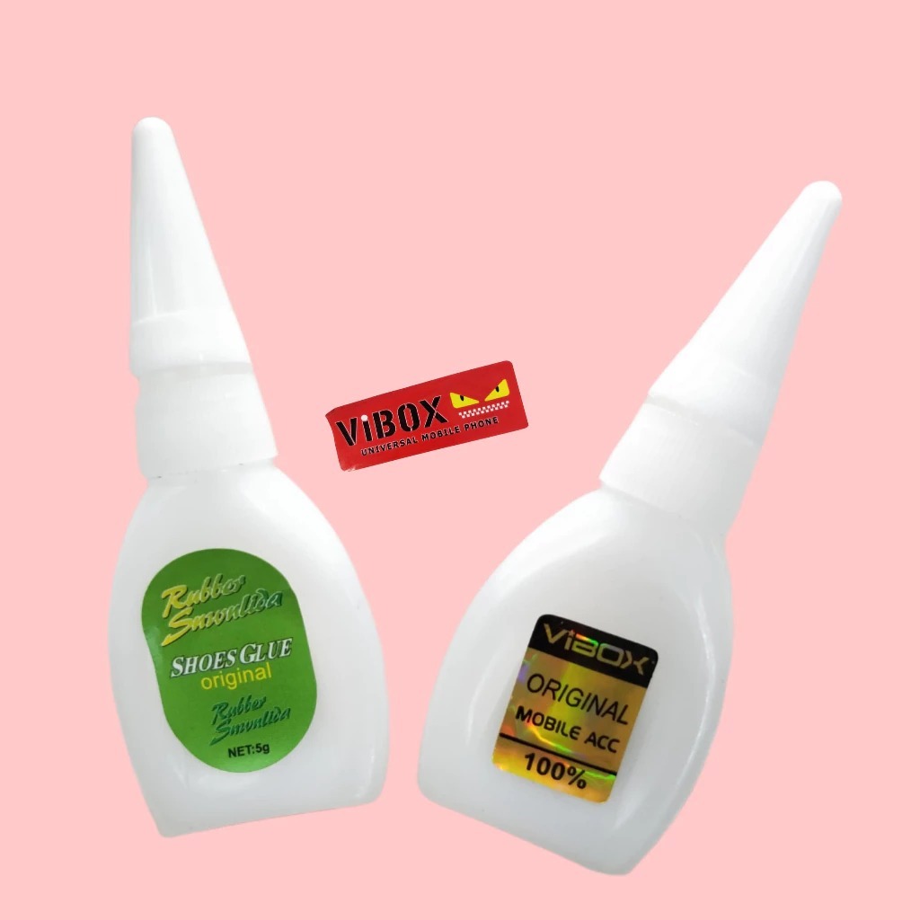 

Vibox Lem Power Glue Lem Cair 5G / Lem Instan Glue / Lem Korea Sepatu Serbaguna Kualitas Setara Dextone Original [GLX]