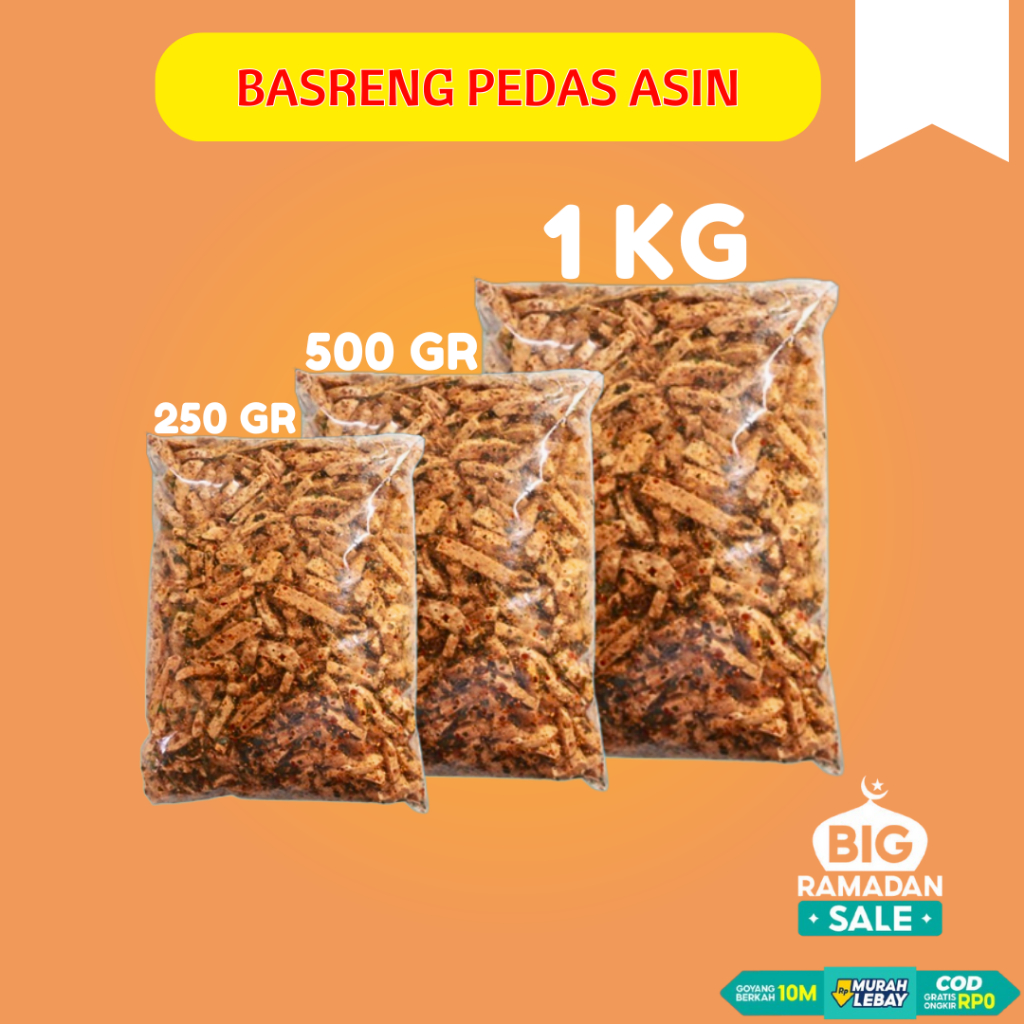 

BASRENG STIK EXTRA PEDAS DAUN JERUK 1KG | BASRENG BUMBU MELIMPAH | BAKSO GORENG | BASRENG SULTAN