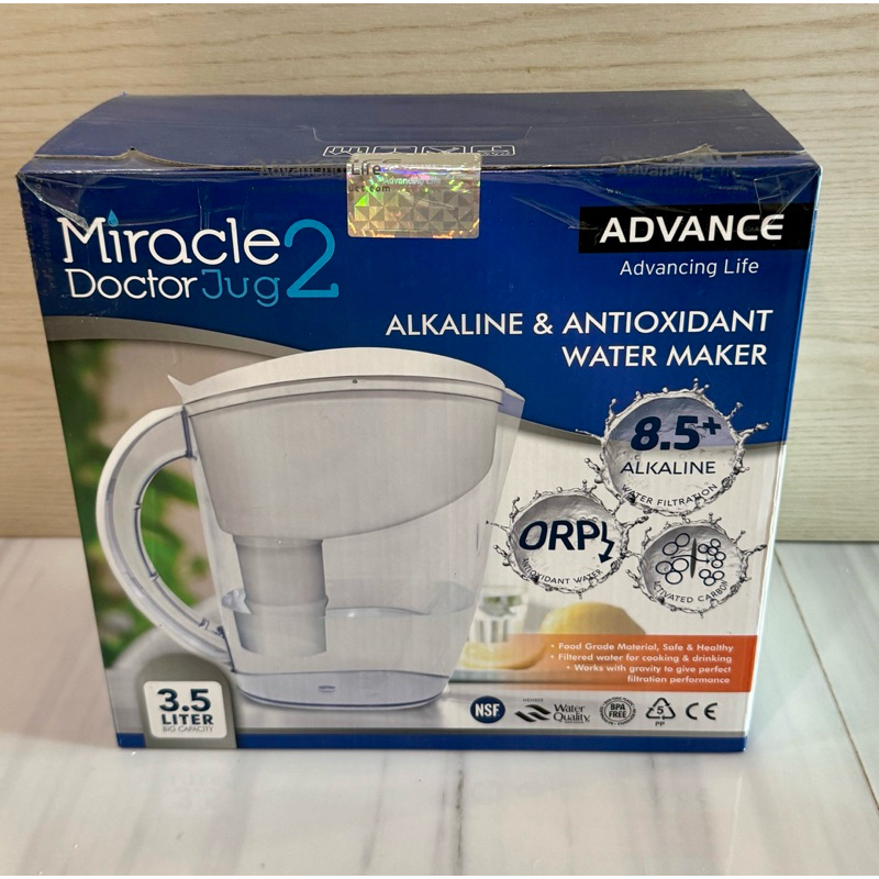 Penghasil Air Alkali Advance Miracle Doctor Jug 2 - Kapasitas Besar, Antioksidan Tinggi