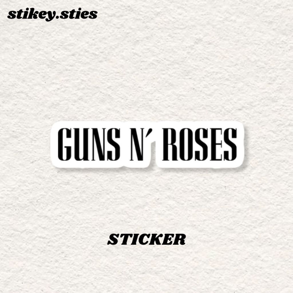 

STICKER GUNS N ROSES BAND AESTHETIC ANTI AIR VINYL / STIKER HELM LAPTOP HP MOTOR TUMBLR TAS KOPER