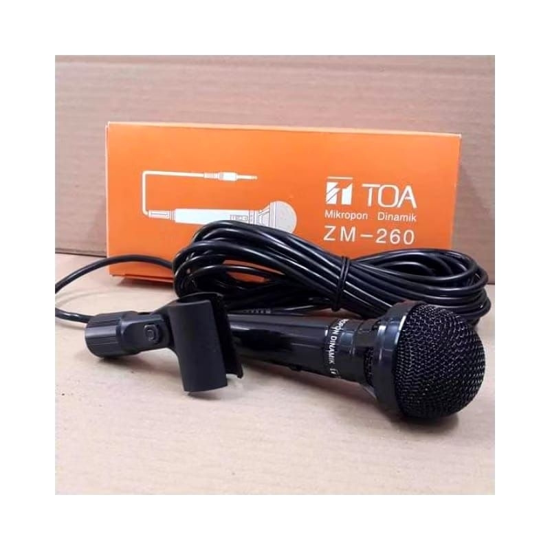MIC TOA ORIGINAL ZM 260 PANJANG KABEL 10 METER FULL / MICROPHONE KARAOKE TOA ZM 260
