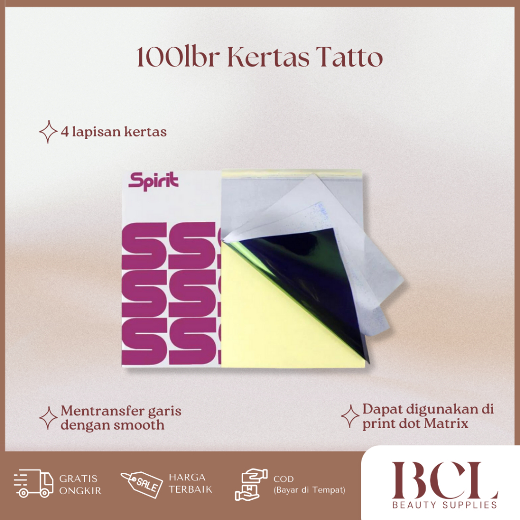 

100lbr Tattoo Transfer Copier Paper Spirit Stencil Carbon Thermal Tracing Manual Kertas Karbon Jahit