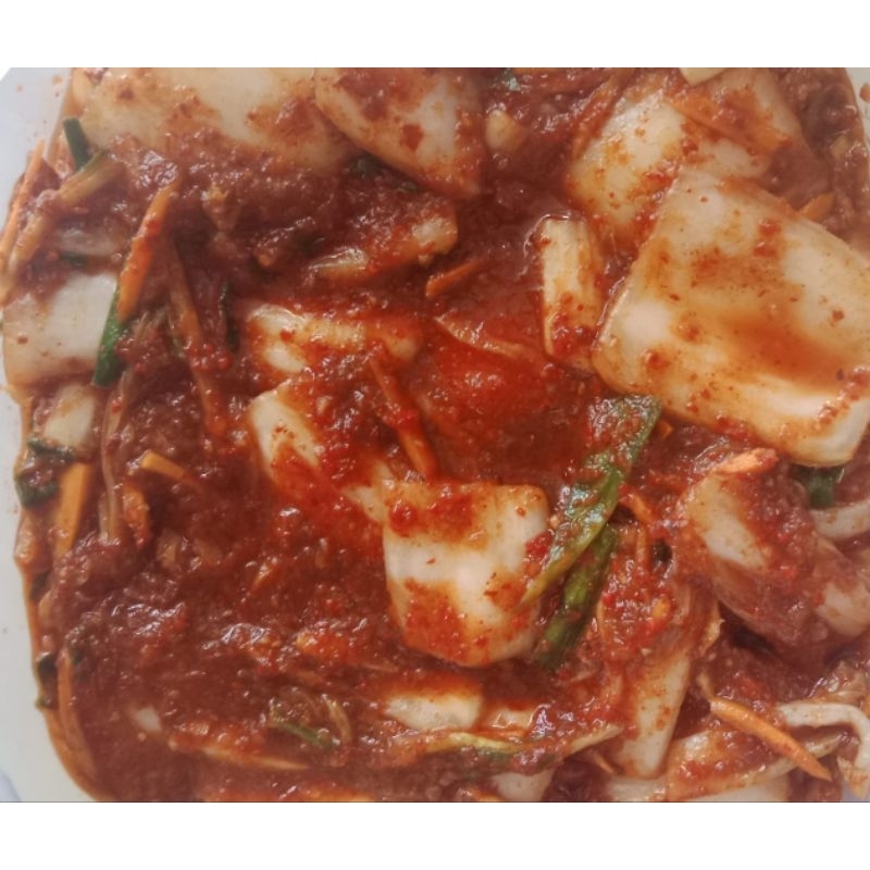 

Fresh Kimchi Sawi home made Netto 500gr box thin wall
