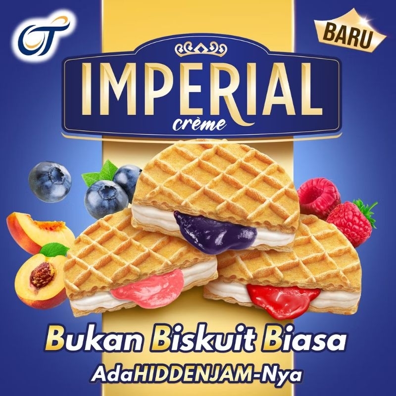 

Biskuit Imperial creme dengan Selai dan Krim (1Box isi 10+1pcs)