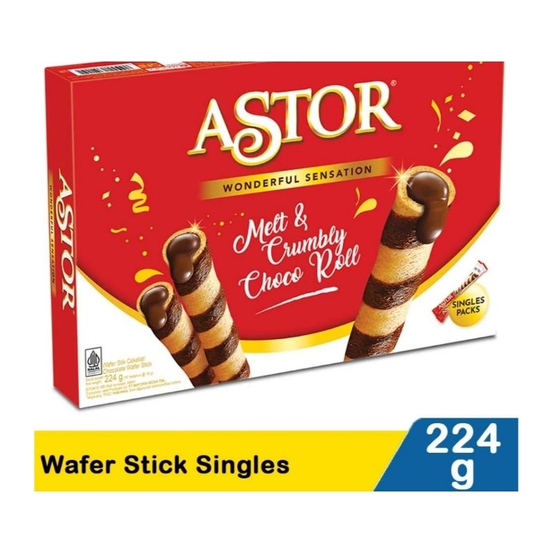 

(DOS) ASTOR KEMASAN DOS 224 GR WAFFER STIK SINGLE