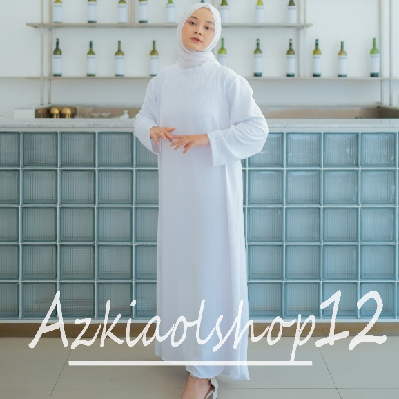 abaya putih ory by azkia/abaya umroh