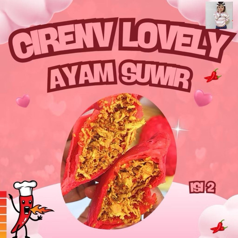 

2PCS CIRENG LOVELY ISI AYAM SUWIR