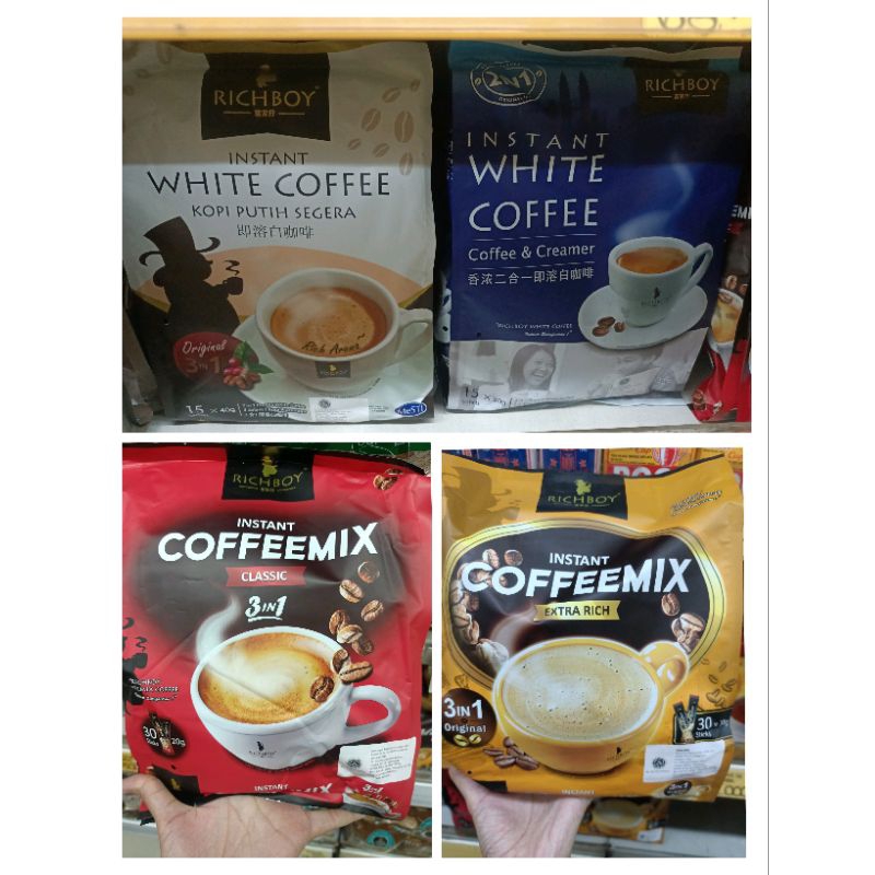 

PROMO RICHBOY INSTAN WHITE COFFE / COFFEMIX EXTR RICH CLASSIC