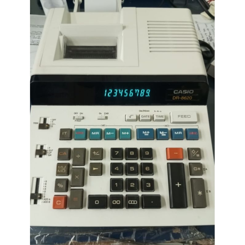 Kalkulator kasir CASIO DR-8620 New/ kalkulator struk/kalkulator printing