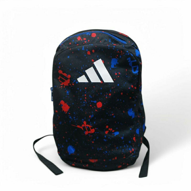 Tas Ransel, Adidas Backpack Splatter Black/Bright Royal Blue 100%Original