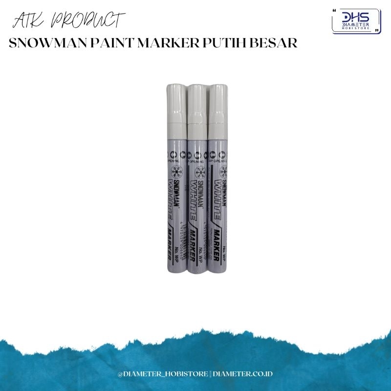 

Snowman Paint Marker Putih Besar