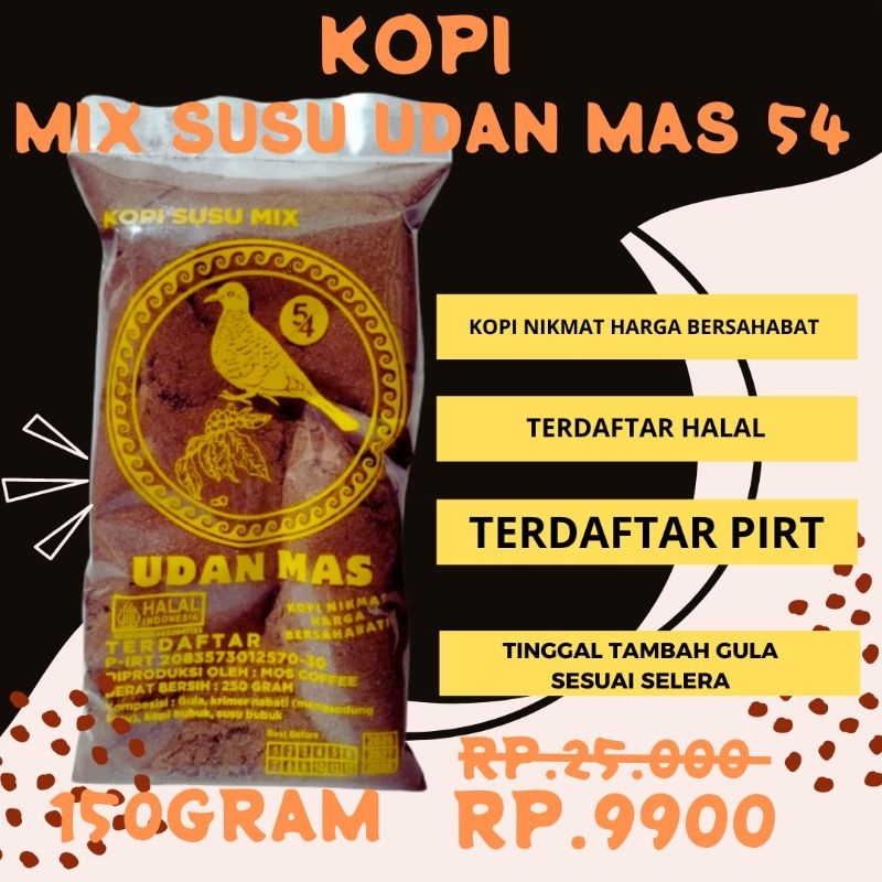 

BARU KOPI SUSU MIX UDAN MAS 250 GRAM COCOK UNTUK WARKOP PEMULA MAUPUN TOKO KELONTONG UNTUK DIJUAL LAGI
