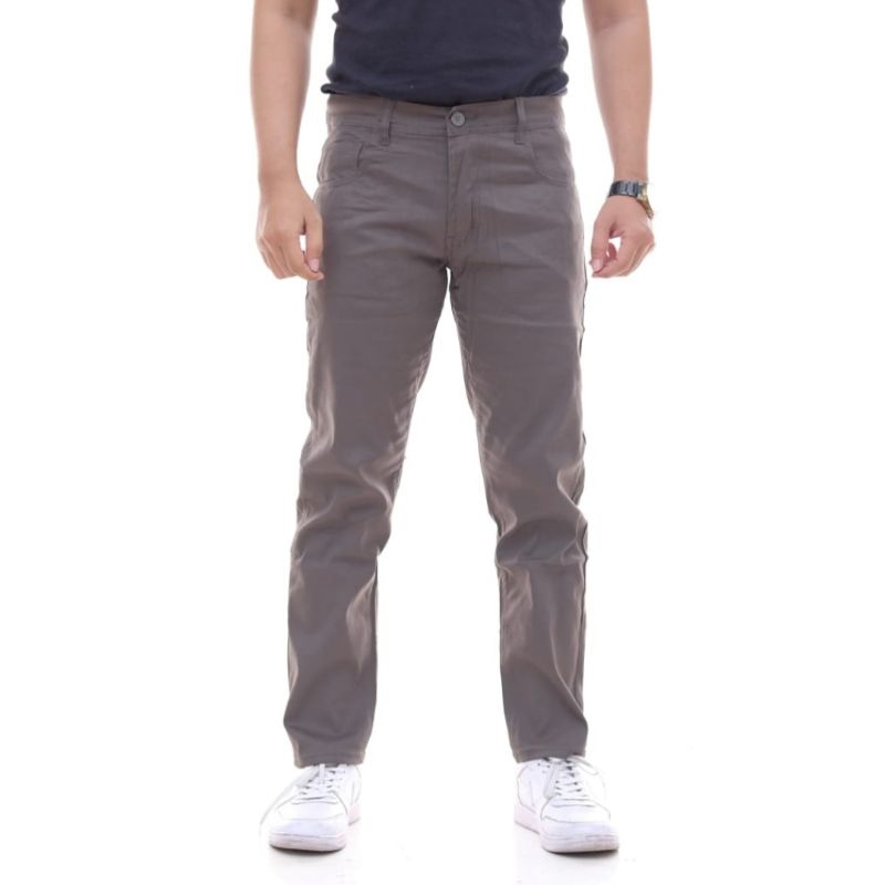 ZEG jeans casual pants big size celana chino pria standar reguler basic