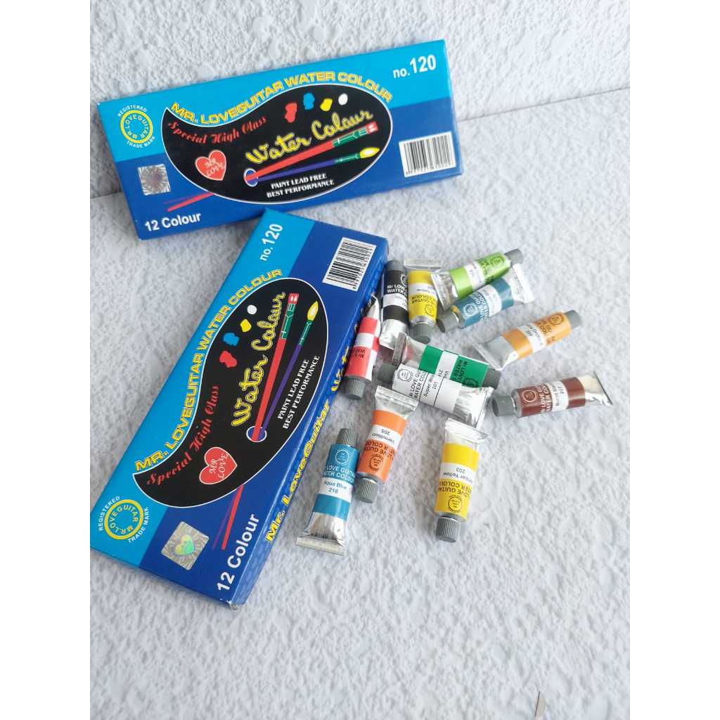 

Cat Air Mr. LoverGuitar Water Clour No. 120 Set 12 Warna