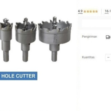 

Hole Saw TCT 40 mm Mata Bor Stainless Pelubang Hole Cutter Carbide
