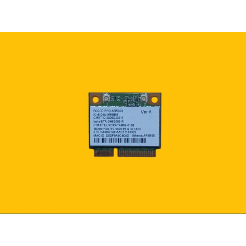 Wifi card laptop Acer Aspire one 722