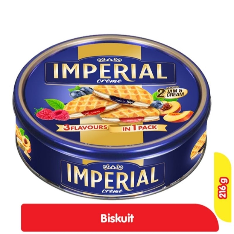 

IMPERIAL CREAME BISKUIT 216 gram kaleng