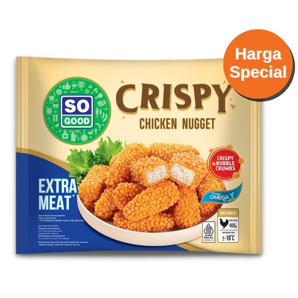 

SO Good Crispy Chicken Nugget 400 Gram