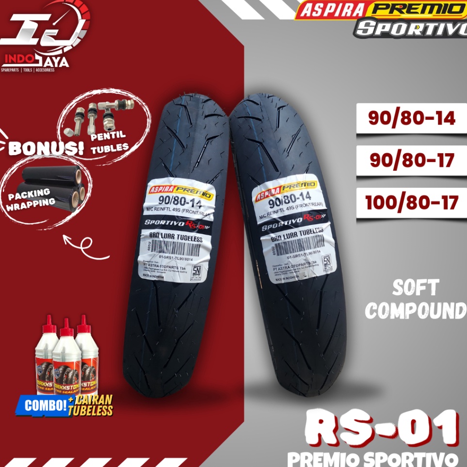 KODE O97V READY COD BAN ASPIRA PREMIO SPORTIVO RS1  7817  9814  9817  1817 TUBELESS SOFT COMPOUND RI