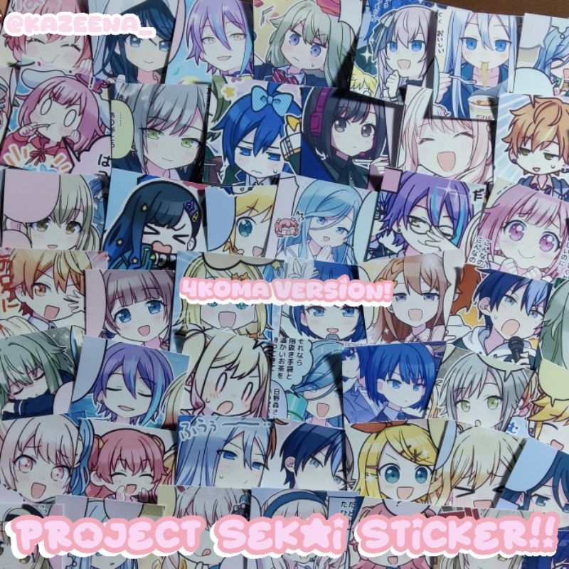 

(Read Description) ⊹ ₊ ⟡ ⋆ Project Sekai Sticker (4koma/Chibi Version) ˚⋆