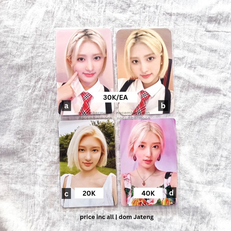 Photocard PC Gaeul IVE