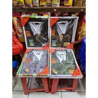 Set baju kemeja Jas dan Celana kertas pria untuk sembahyang leluhur