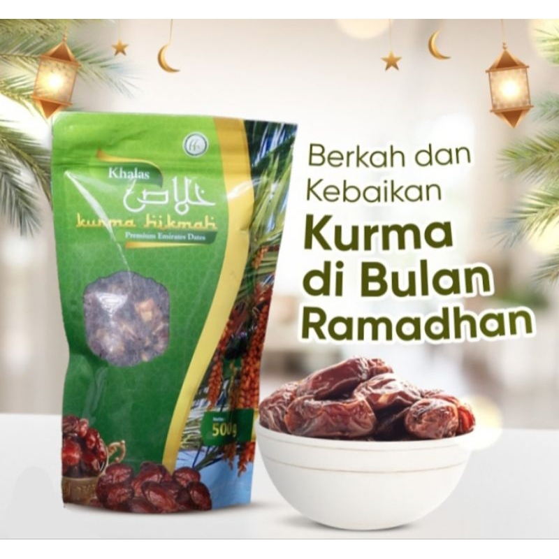 

Kurma Khalas Hikmah 500gr Kenyal Dan Legit