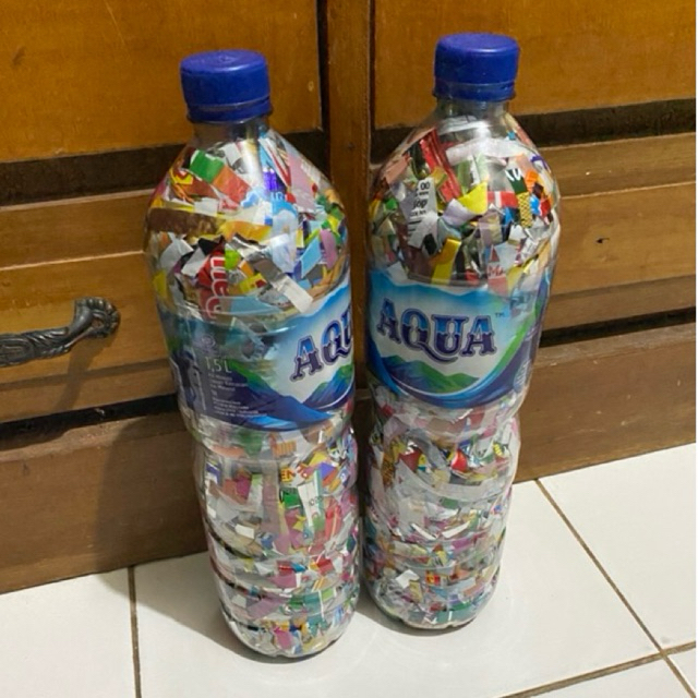 Ecobrick Botol Aqua/Vit Ramah Lingkungan, Murah dan Padat