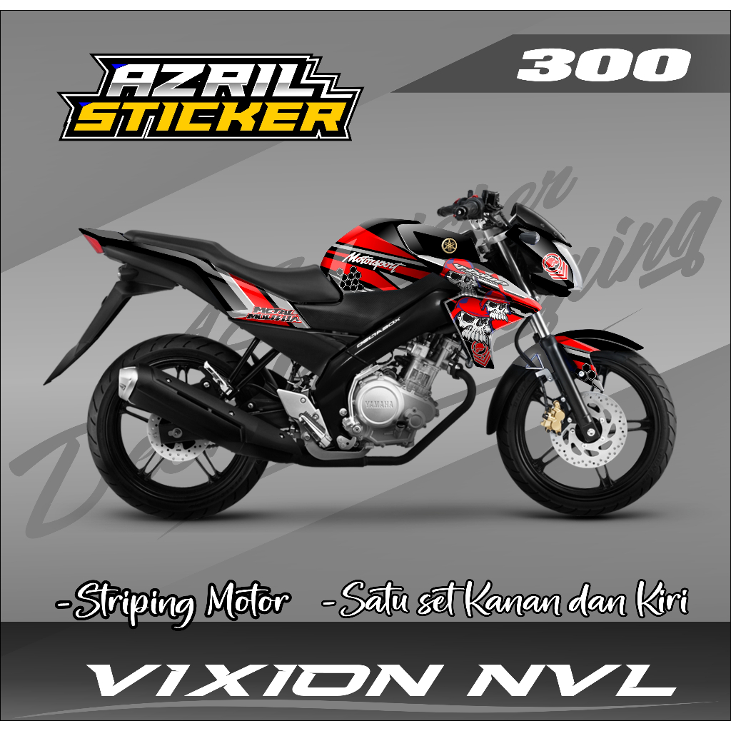 Decal Sticker Vixion NVL 2013 - 2015 Full Body Fullset Decal Stiker Vixion NVL Fullbody  AZ 300