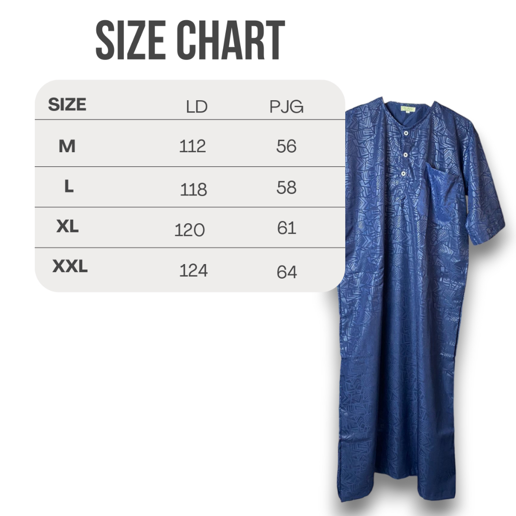 Gamis Jubah Pria Muslim Lengan Pendek Gamis Jubah Pria Lengan Pendek Motif Poly emboss