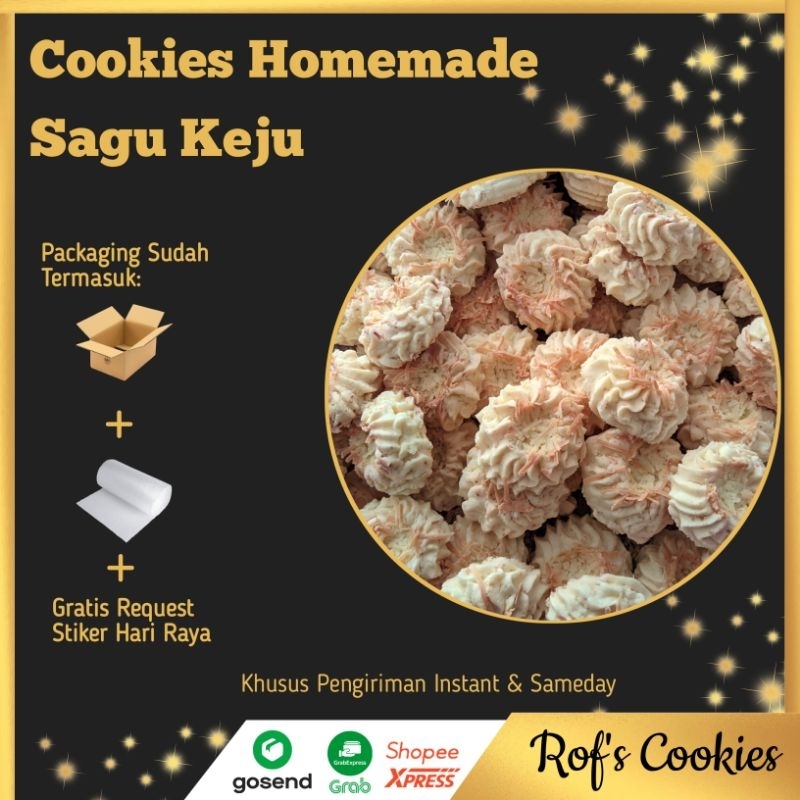 

Cookies Sagu Keju 500 gram | Aneka Kue Kering Homemade Khas Hari Raya
