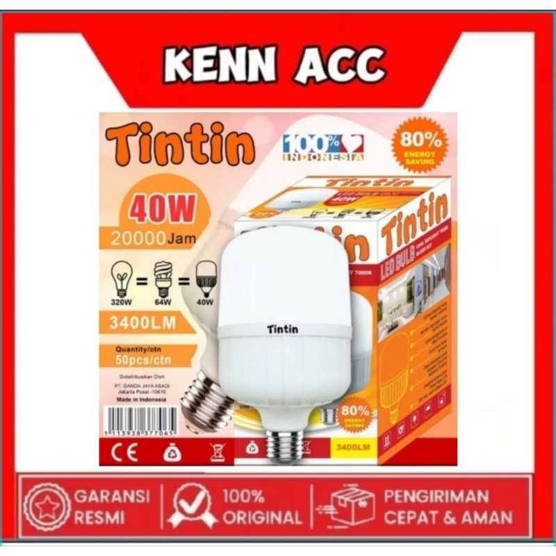 Lampu LED Tintin 40w / Lampu Kapsul Tintin 40w