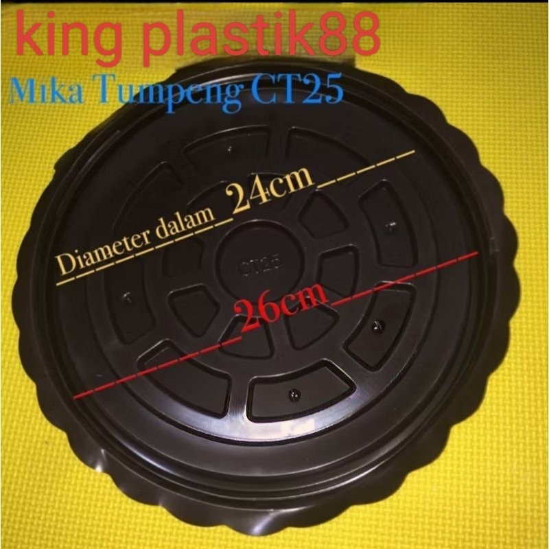 isi 10PCS CT25 mika tumpeng mini tumini bulat ct 25 tray cake tart kue bolu nasi kuning