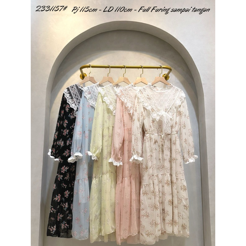GAMIS TUNIK DRESS KOREAN LOOK FASHION WANITA REMAJA LEBARAN DEWASA CEWEK IMPOR