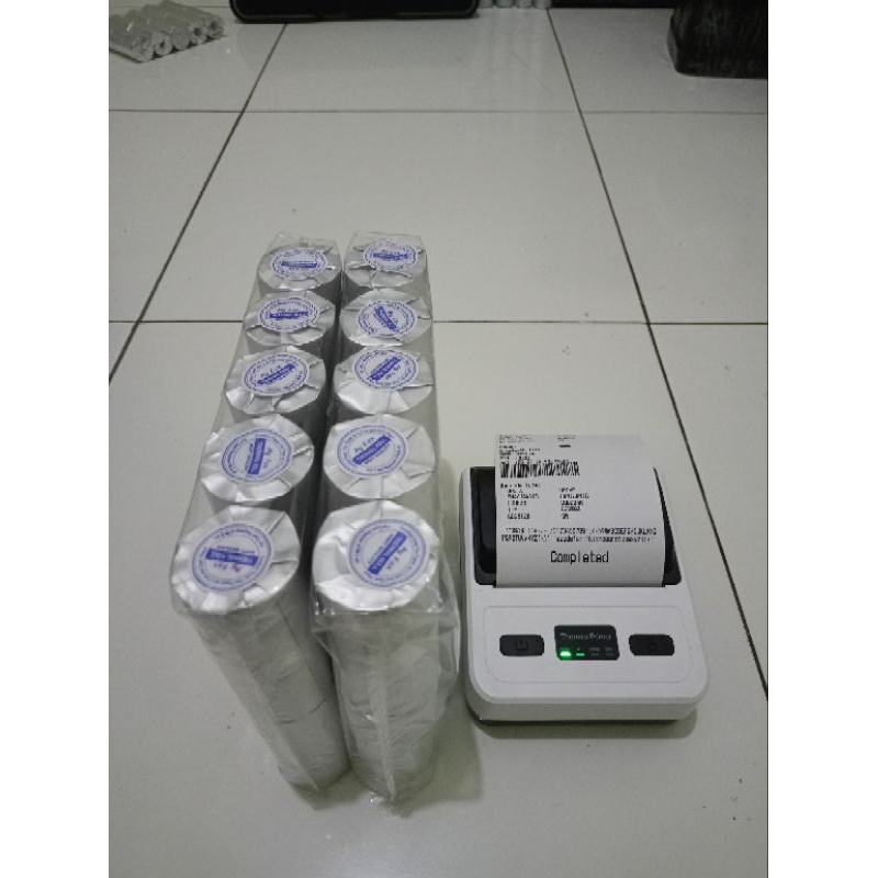 

Kertas kasir thermal 80x30 paket 10 roll
