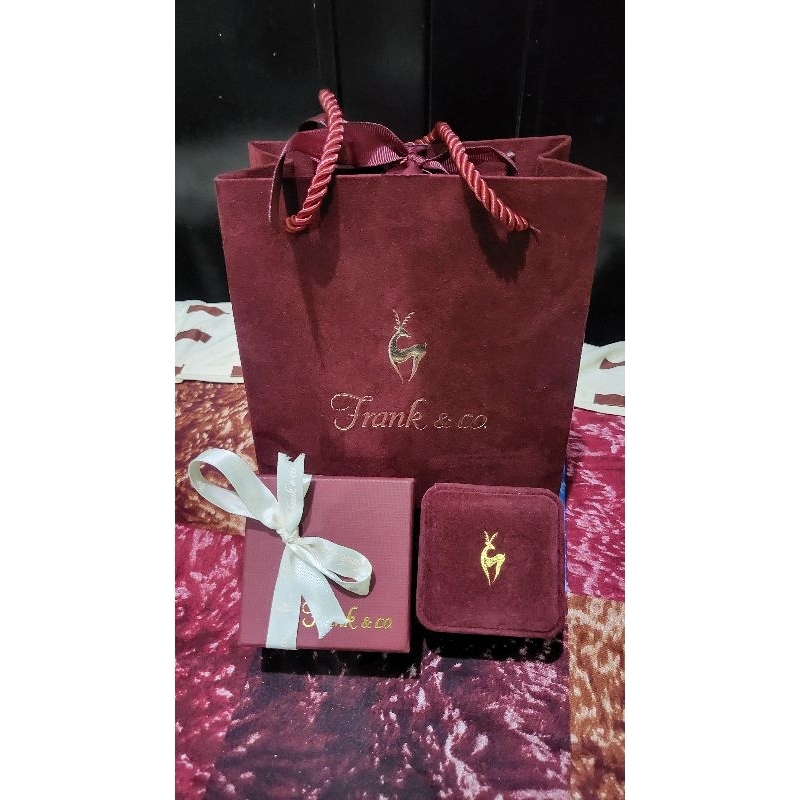 Preloved Box Cincin & Paper Bag Frank & Co ORIGINAL