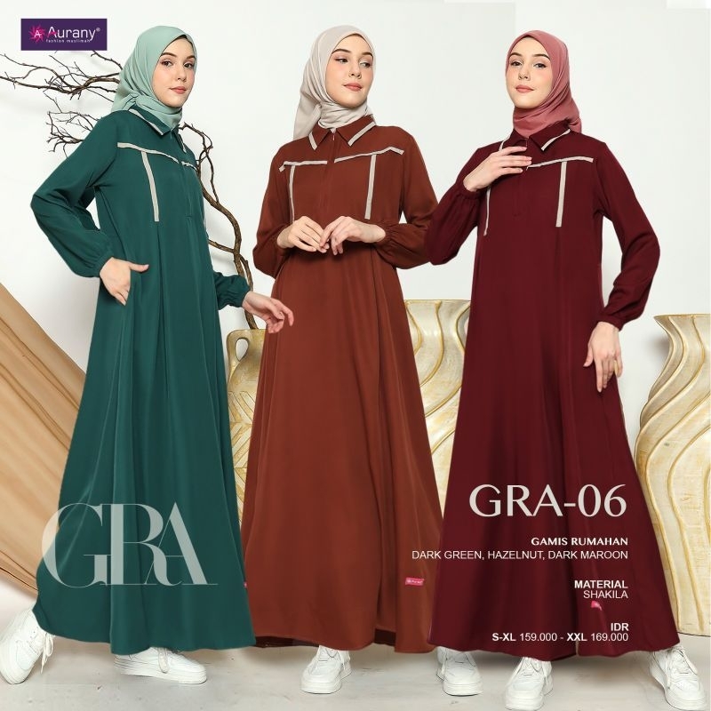 AURANY GRA-06 DARK GREEN/GAMIS RUMAHAN